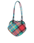 Belle Check Heart Top Handle, back view